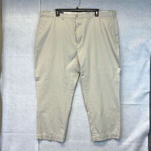 POLO RALPH LAUREN Pants Men's Size 50B Beige Cotton Flat Front Chino High-Rise
